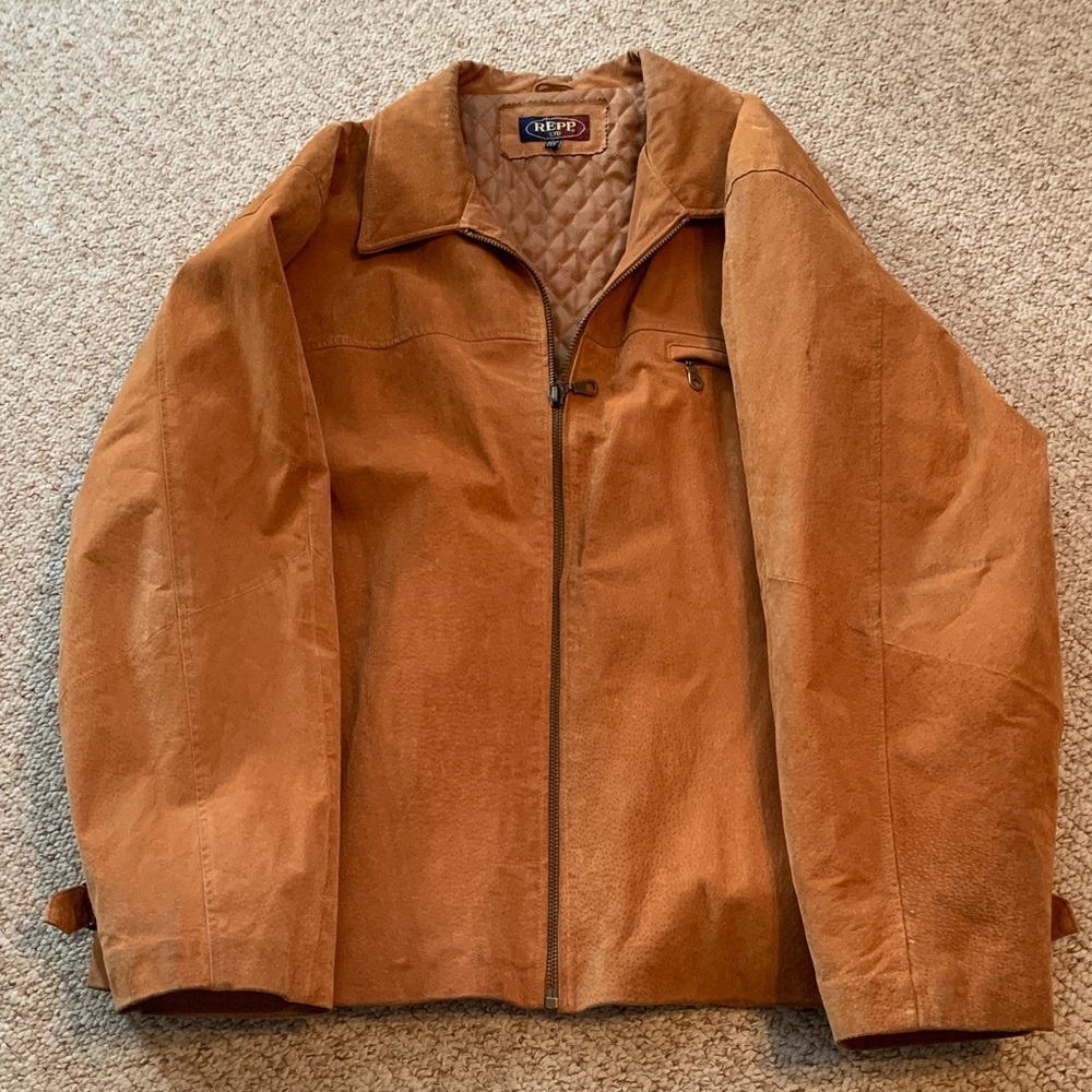 Men’s Vintage suede lightweight jacket Sz 2 XT